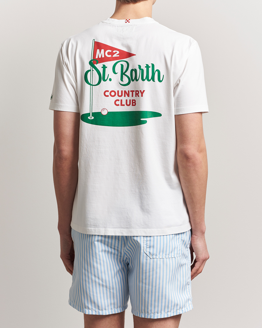 Uomini | T-shirt | MC2 Saint Barth | Printed Cotton T-Shirt Country Golf