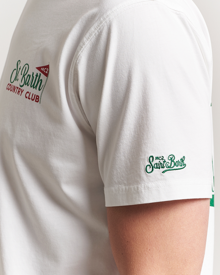 Uomini | T-shirt | MC2 Saint Barth | Printed Cotton T-Shirt Country Golf