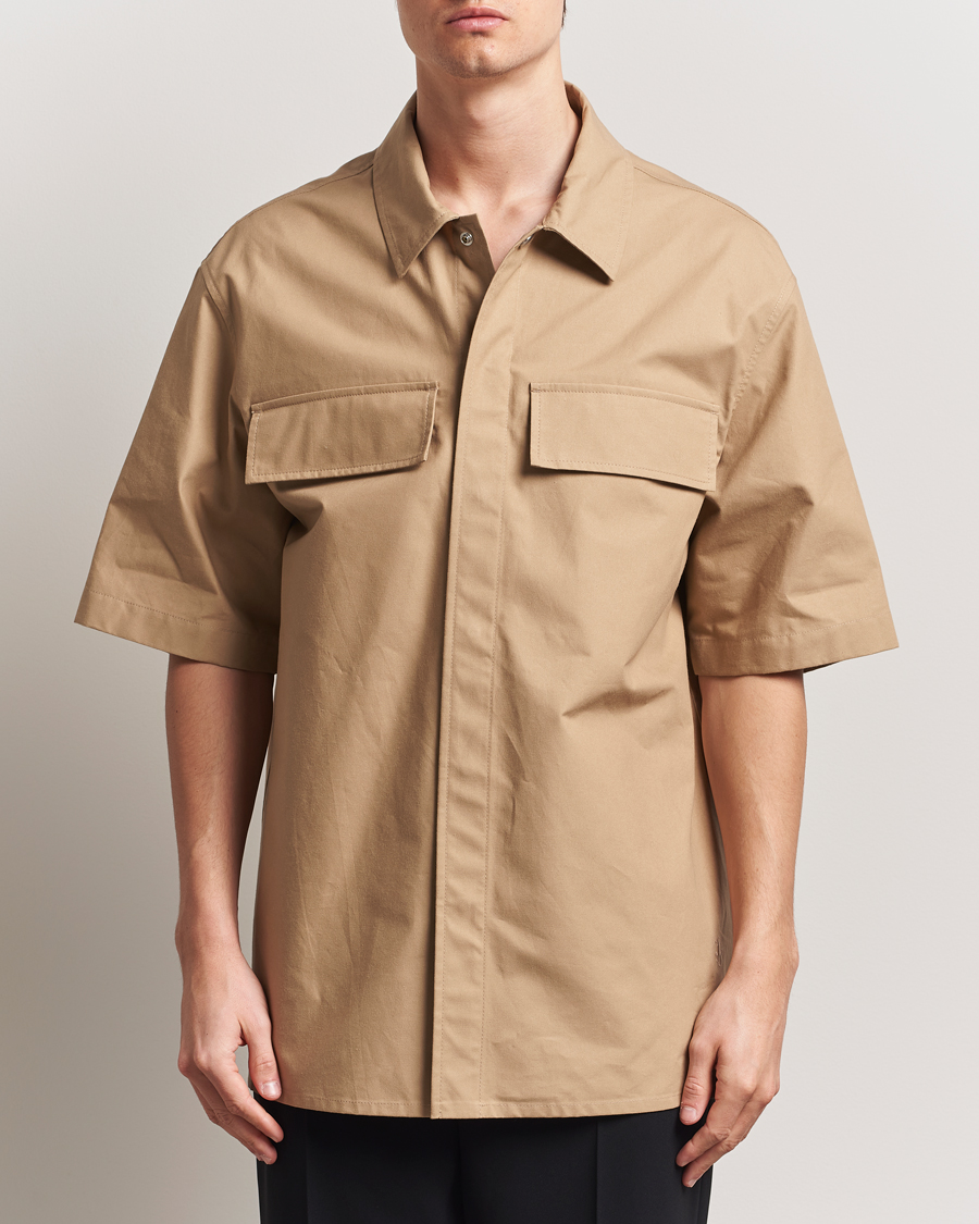 Uomini | Camicie | Jil Sander | Short Sleeve Pocket Shirt Khaki