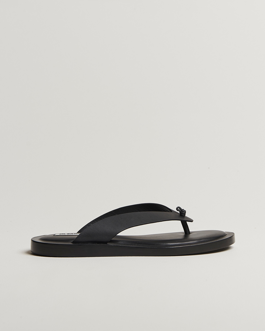 Uomini | Jil Sander Leather Sandals Black | Jil Sander | Leather Sandals Black