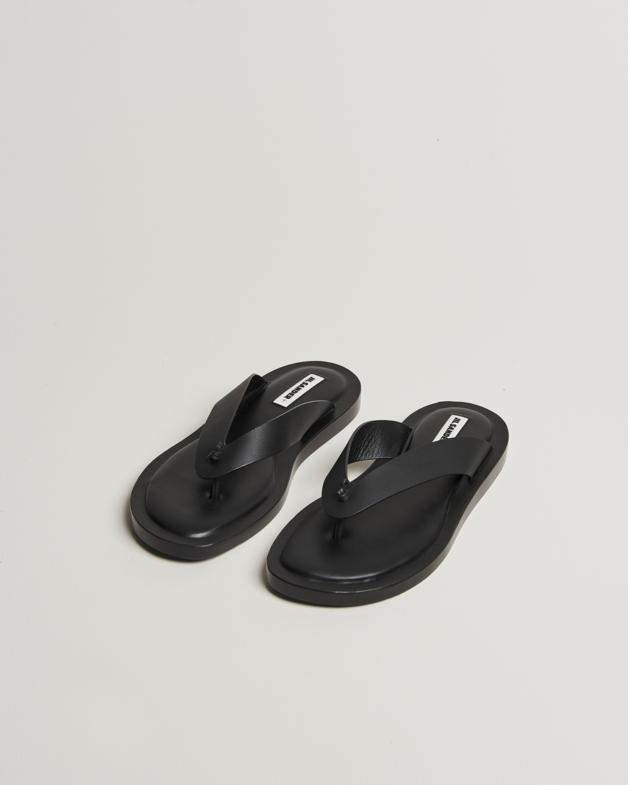 Uomini | Jil Sander Leather Sandals Black | Jil Sander | Leather Sandals Black