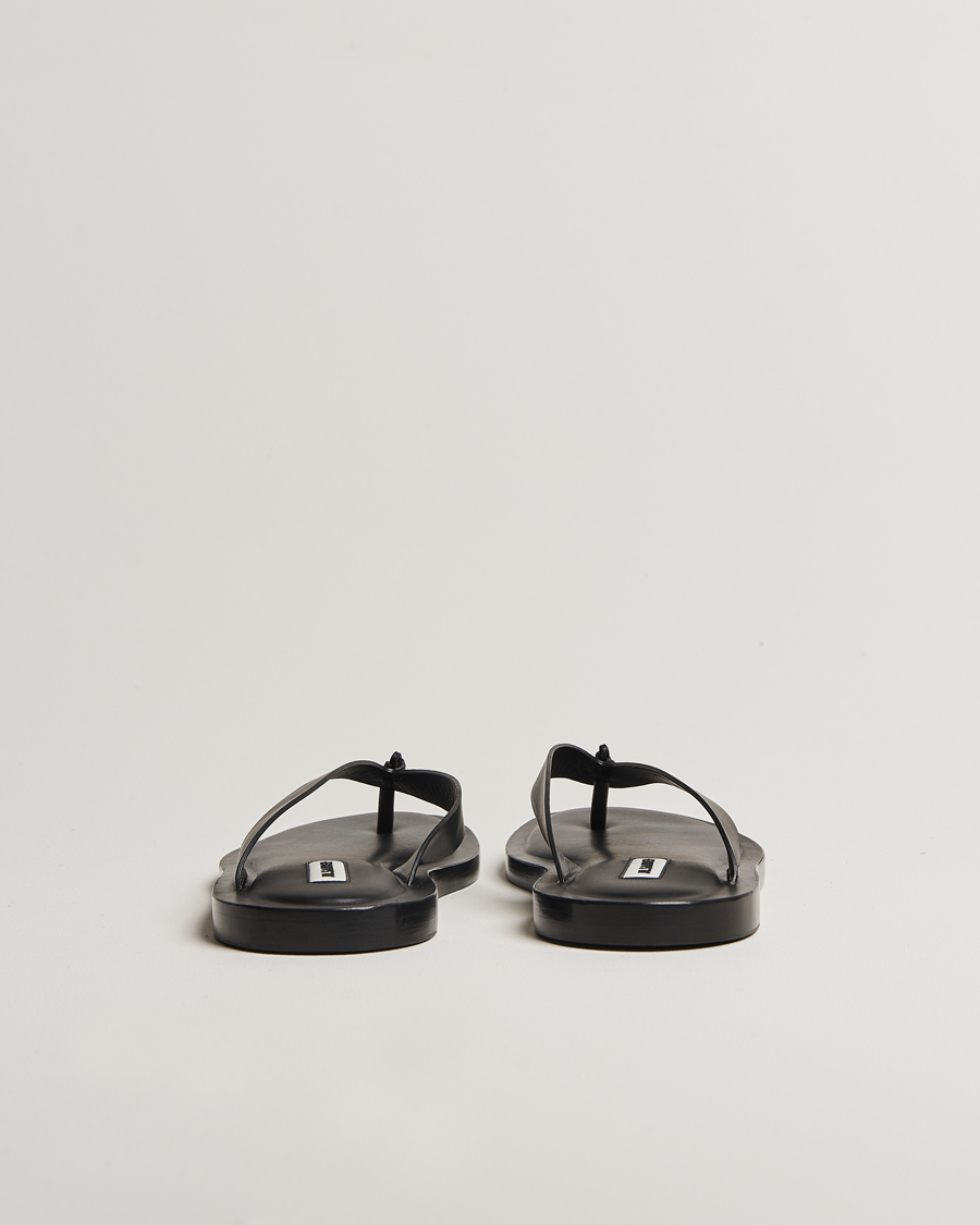 Uomini | Jil Sander Leather Sandals Black | Jil Sander | Leather Sandals Black