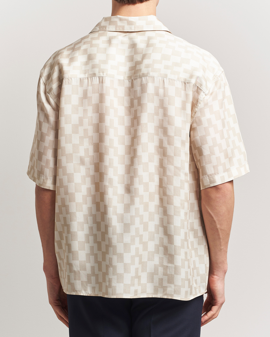 Uomini | Camicie | J.Lindeberg | Ellis Stack Bridge Print Shirt Moonbeam