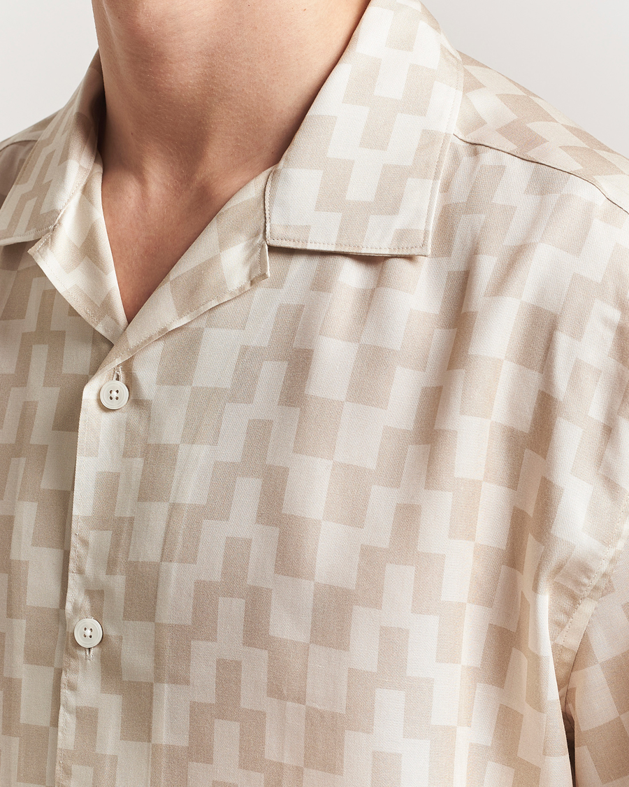 Uomini | Camicie | J.Lindeberg | Ellis Stack Bridge Print Shirt Moonbeam
