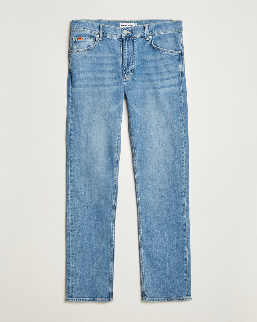 Uomini | Pantaloni | J.Lindeberg | Jax Light Wash Slim Jeans Light Blue