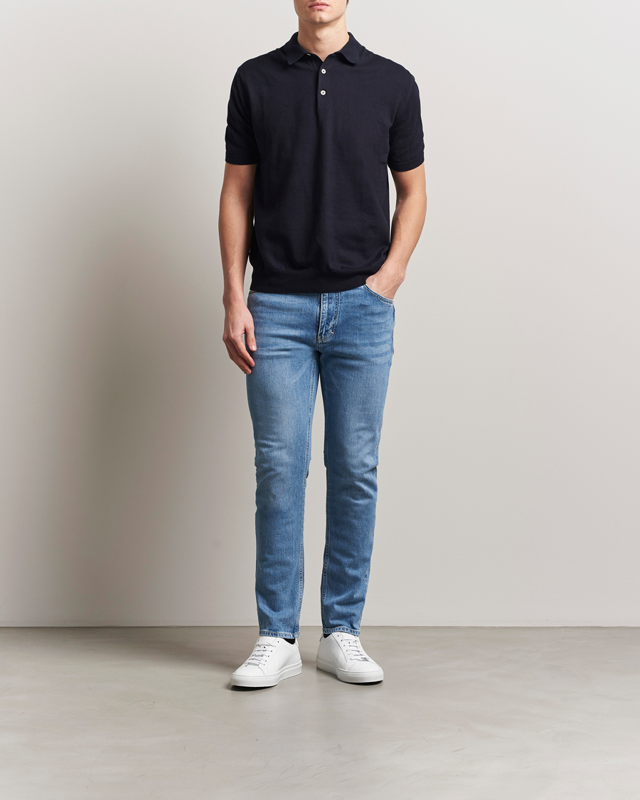 Uomini | Pantaloni | J.Lindeberg | Jax Light Wash Slim Jeans Light Blue