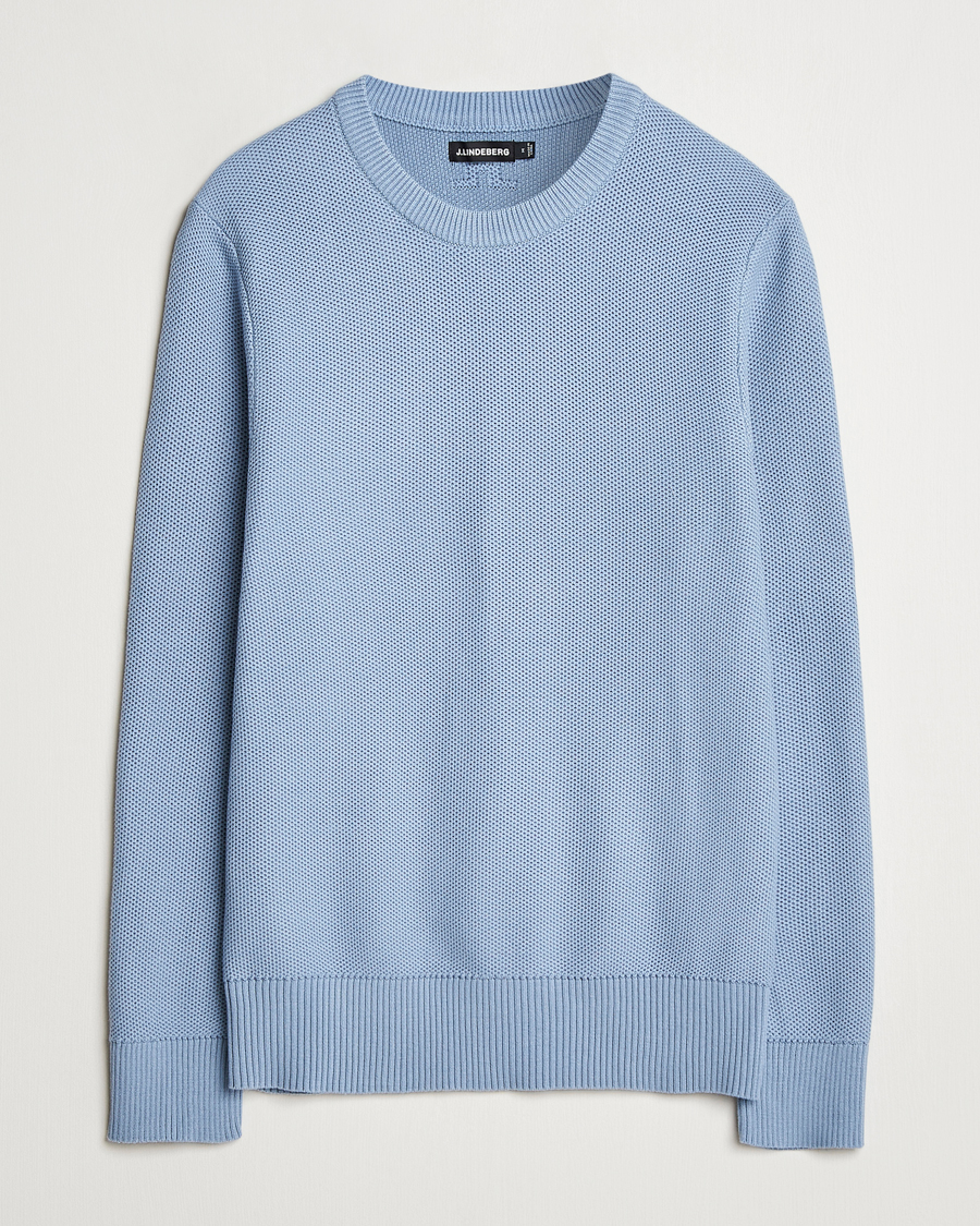 Uomini | Maglieria | J.Lindeberg | Arthur Organic Cotton Knit Rain Washed