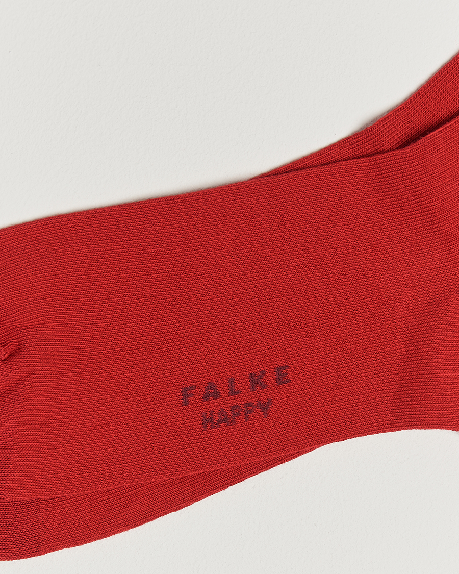 Uomini | Biancheria intima | Falke | Happy 2-Pack Cotton Socks Scarlet