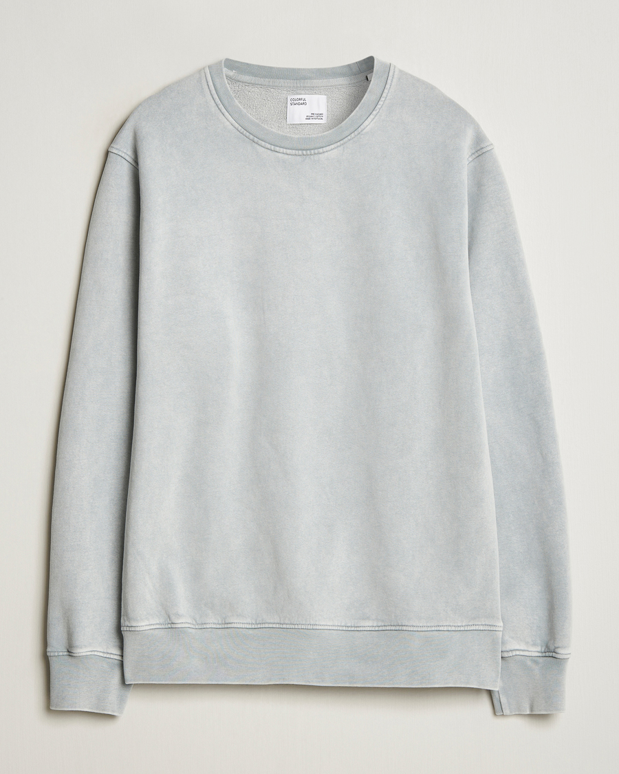 Uomini | Maglieria | Colorful Standard | Classic Organic Crew Neck Sweat Faded Grey