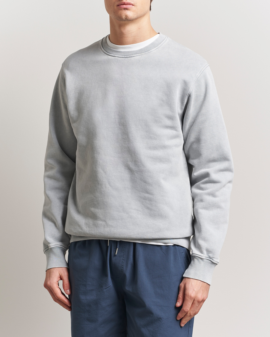 Uomini | Maglieria | Colorful Standard | Classic Organic Crew Neck Sweat Faded Grey