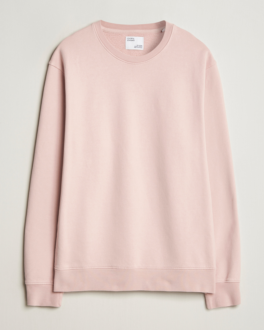 Uomini | Maglieria | Colorful Standard | Classic Organic Crew Neck Sweat Faded Pink