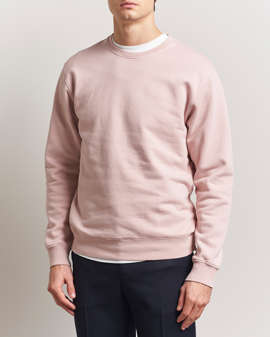 Uomini | Maglieria | Colorful Standard | Classic Organic Crew Neck Sweat Faded Pink