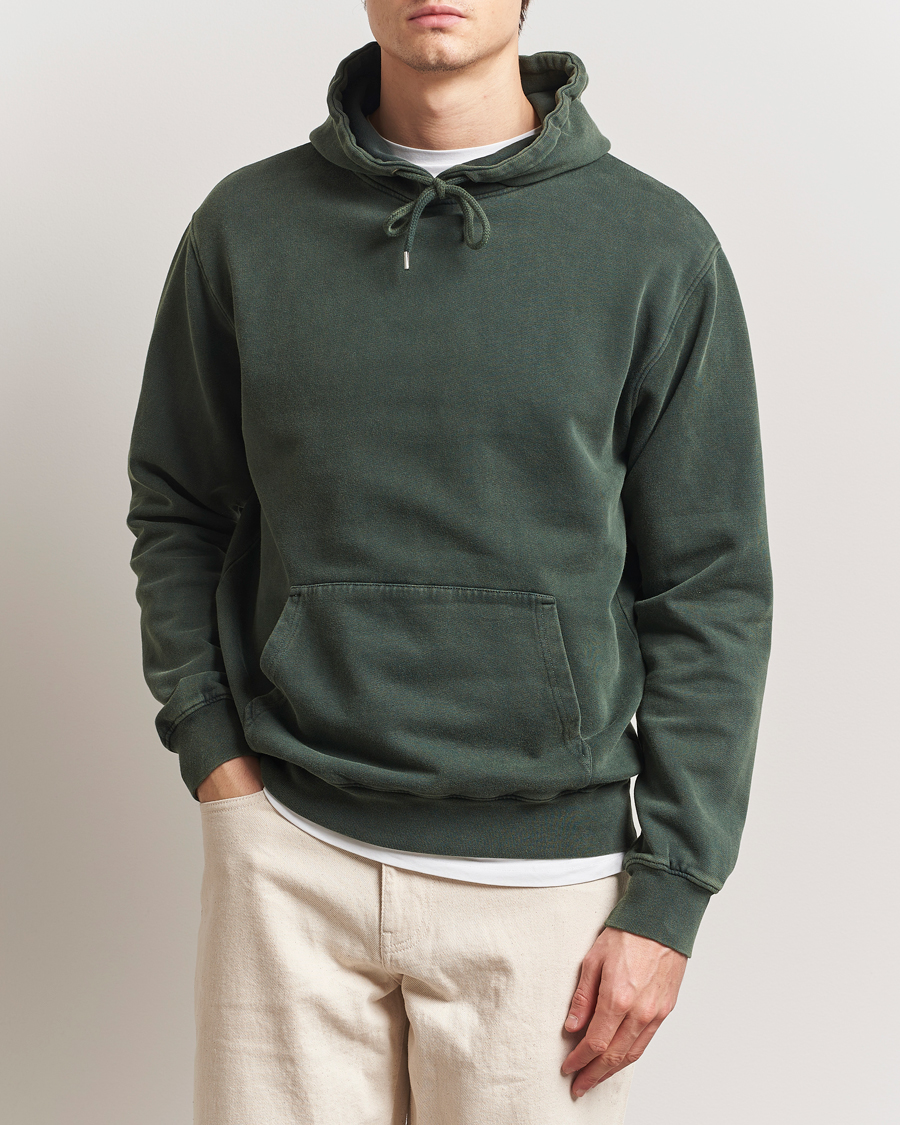 Uomini | Maglieria | Colorful Standard | Classic Organic Hood Midnight Forest