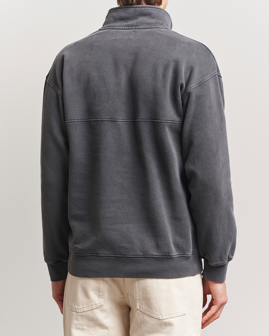 Uomini | Maglieria | Colorful Standard | Classic Organic Half-Zip Faded Black