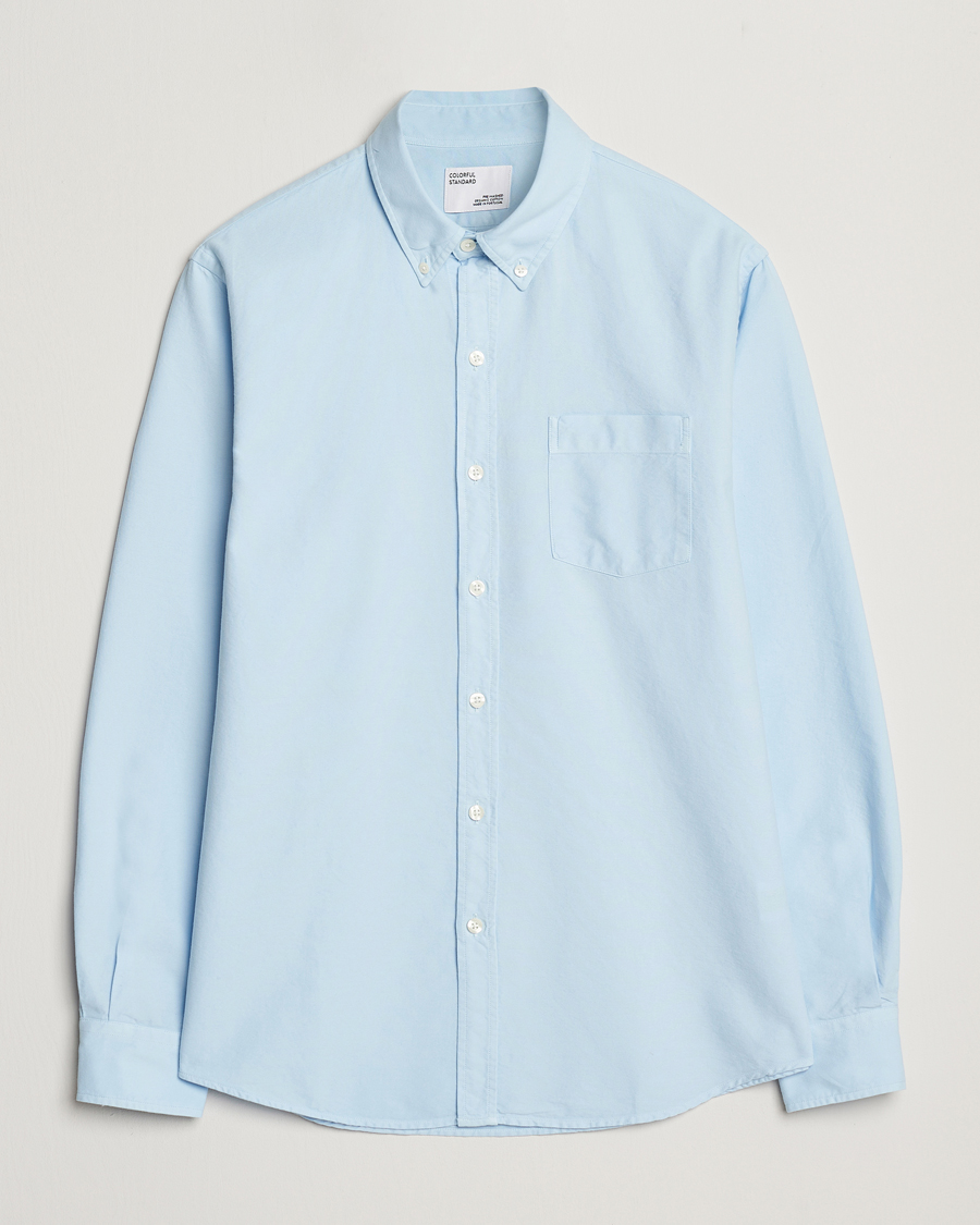 Uomini | Camicie | Colorful Standard | Classic Organic Oxford Button Down Shirt Polar Blue
