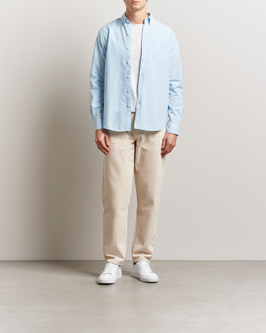 Uomini | Camicie | Colorful Standard | Classic Organic Oxford Button Down Shirt Polar Blue