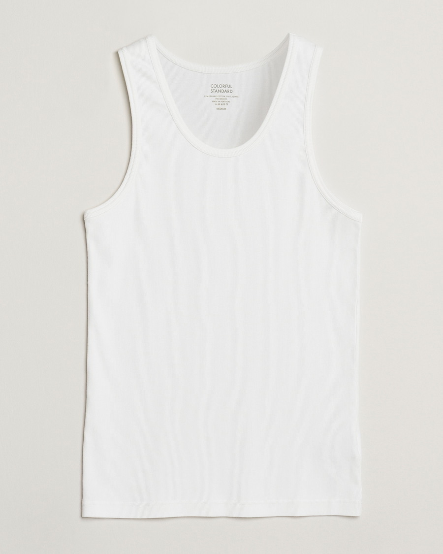 Uomini | T-shirt | Colorful Standard | Organic Rib Tank Top Optical White