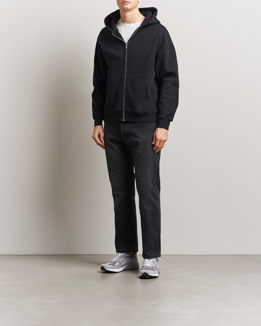 Uomini | Maglieria | Colorful Standard | Classic Organic Full Zip Hoodie Deep Black