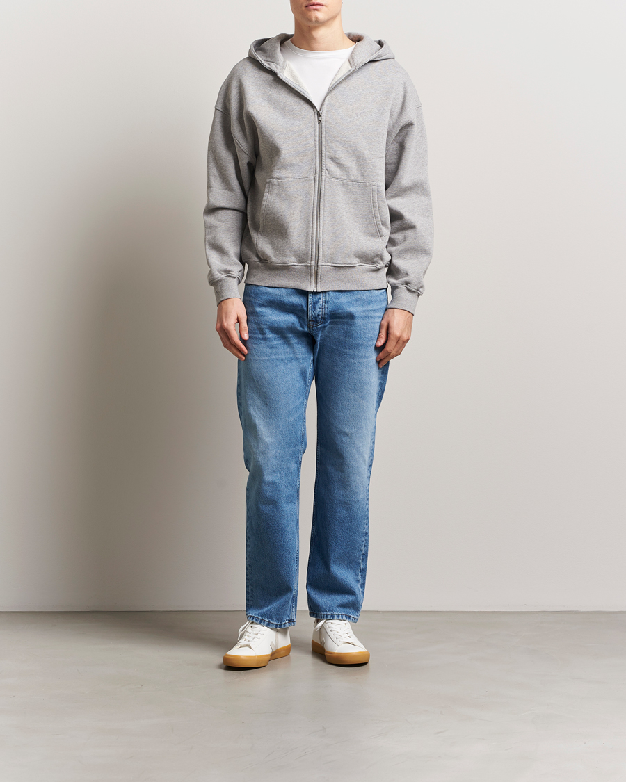 Uomini | Maglieria | Colorful Standard | Classic Organic Full Zip Hoodie Heather Grey
