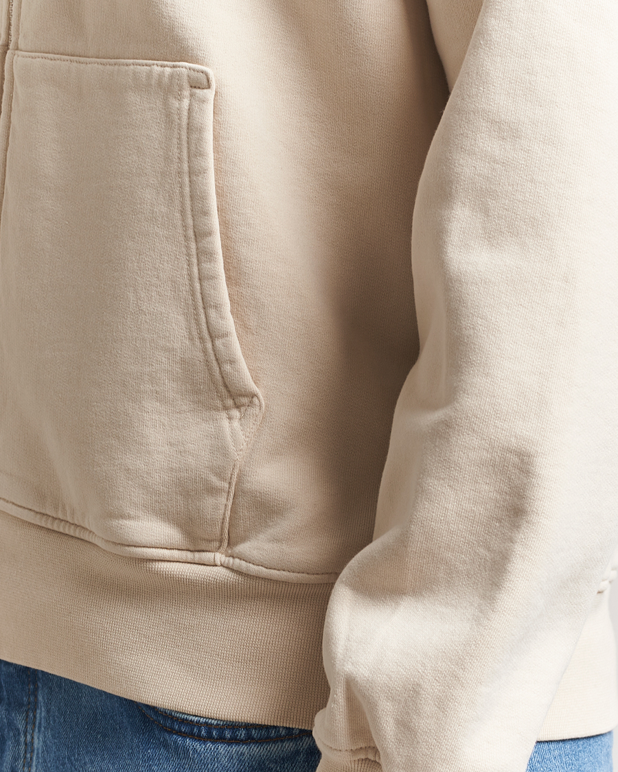 Uomini | Maglieria | Colorful Standard | Organic Full Zip Hoodie Ivory White