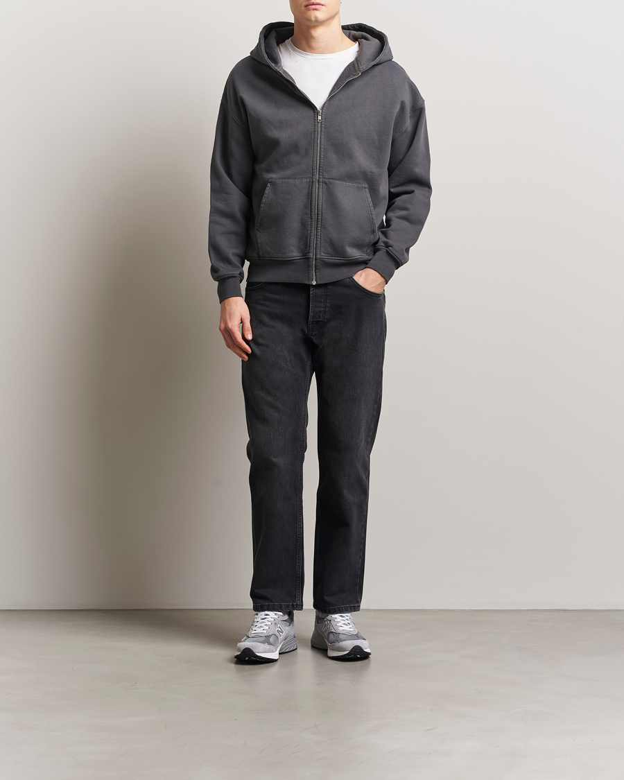 Uomini | Maglieria | Colorful Standard | Classic Organic Full Zip Hoodie Lava Grey