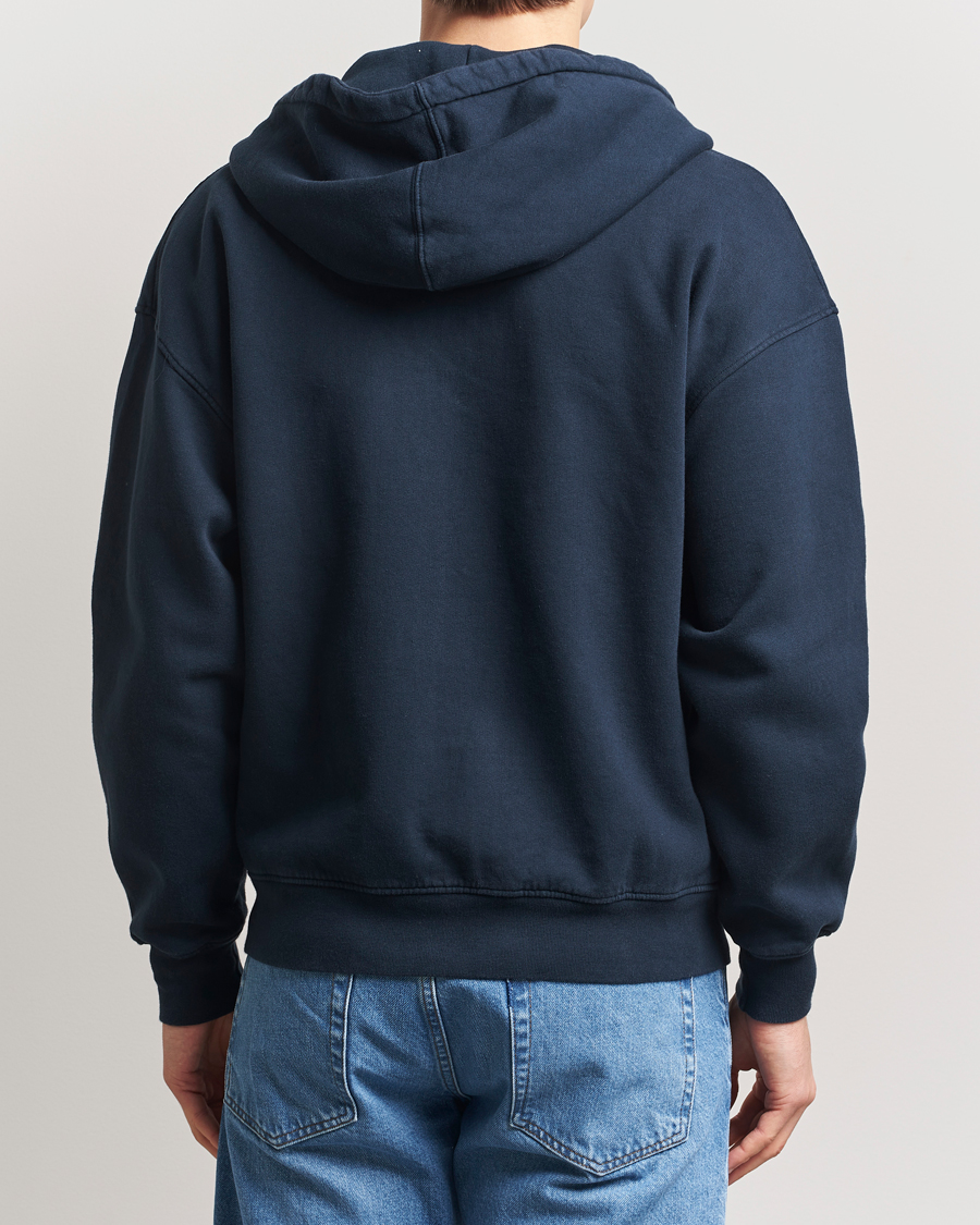 Uomini | Maglieria | Colorful Standard | Classic Organic Full Zip Hoodie Navy Blue