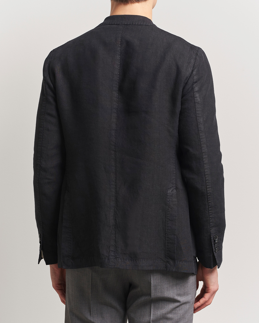 Uomini | Blazers | L.B.M. 1911 | Jack Regular Fit Linen Blazer Black