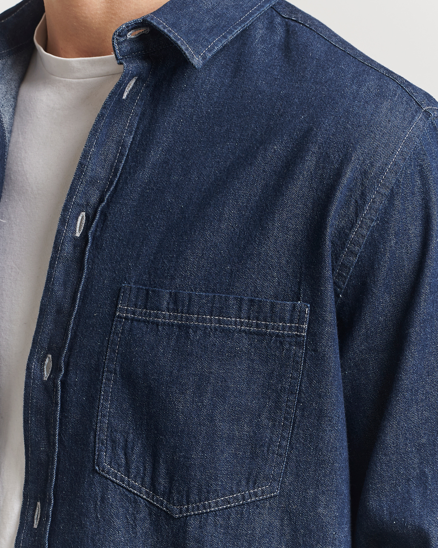 Uomini | Camicie | Samsøe Samsøe | Ryan Chambray Shirt Salute Blue