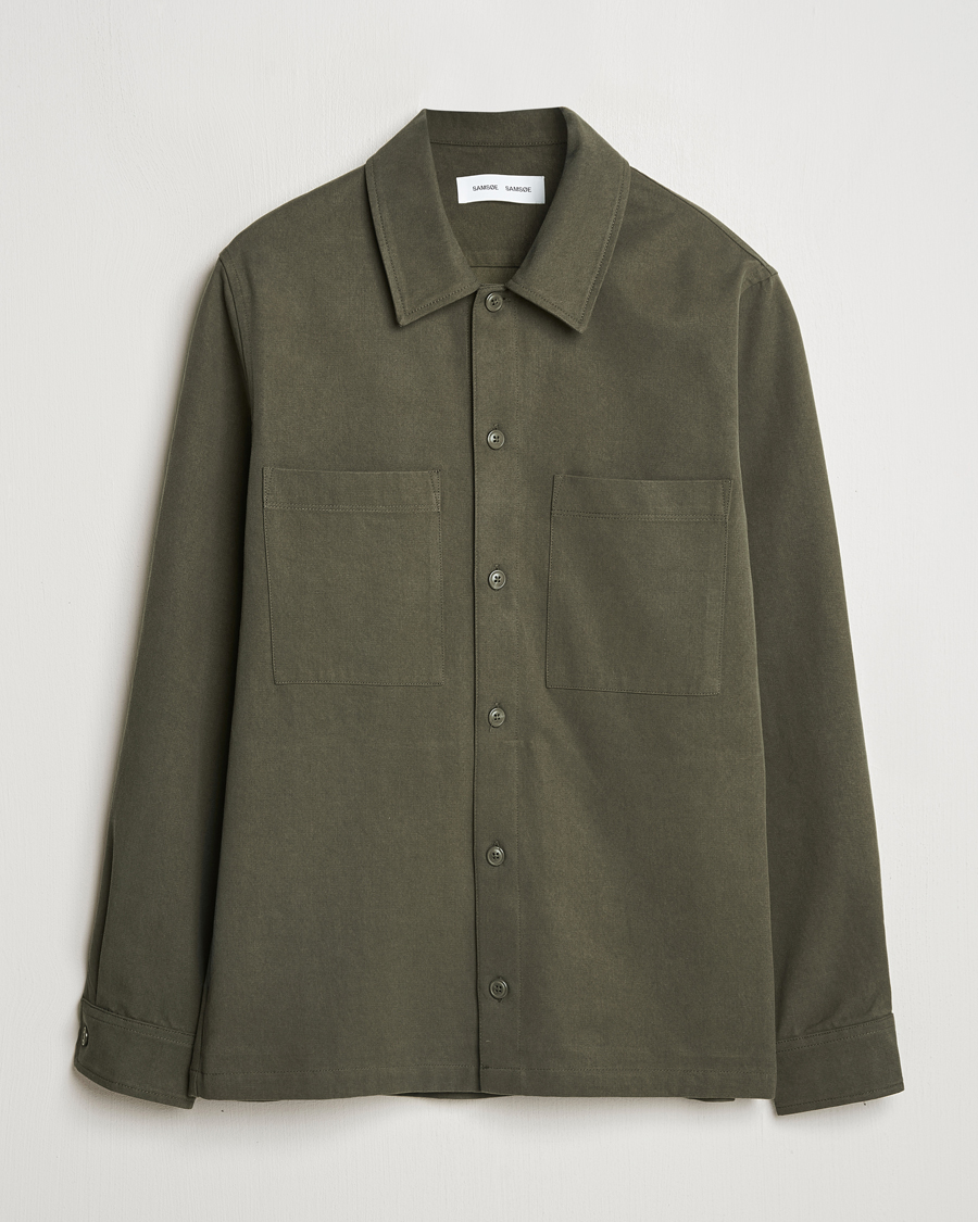 Uomini | Camicie | Samsøe Samsøe | Sataka Overshirt Forest Night