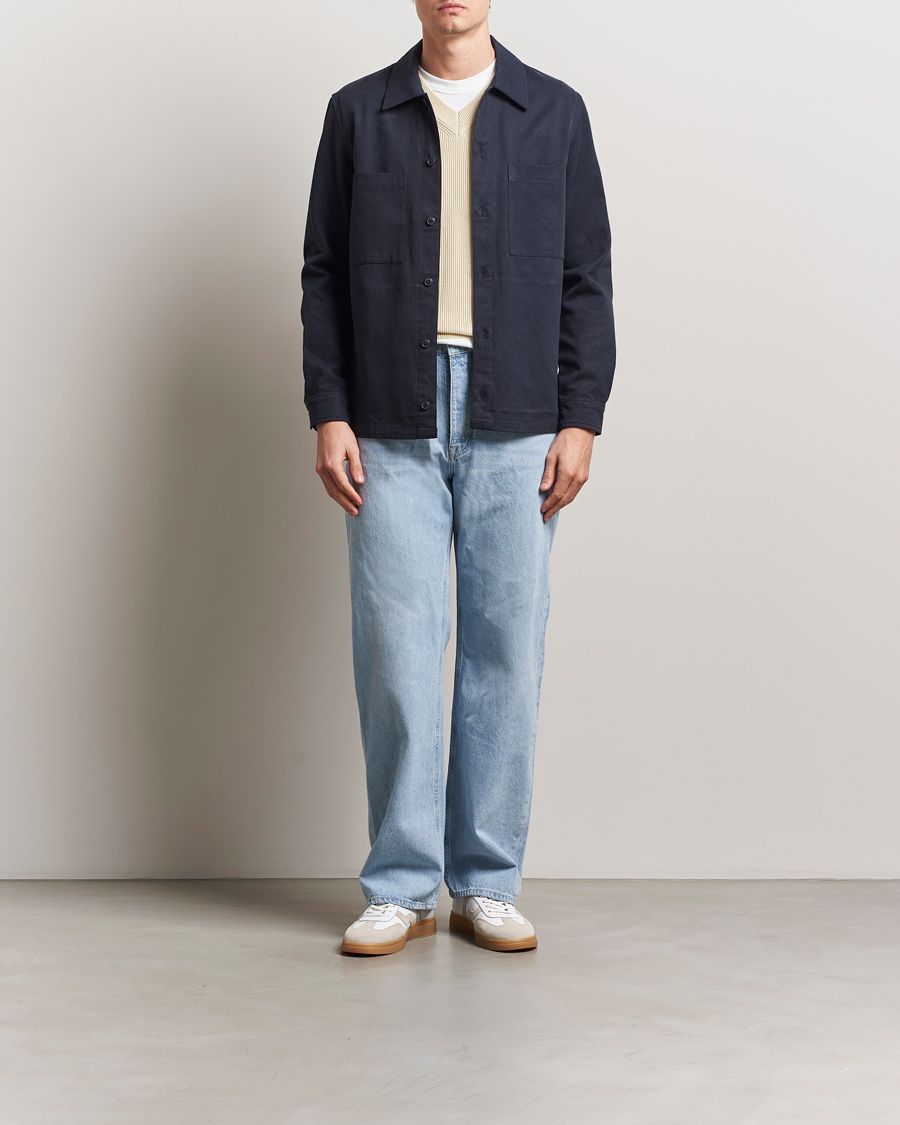 Uomini | Camicie | Samsøe Samsøe | Sataka Overshirt Salute Blue