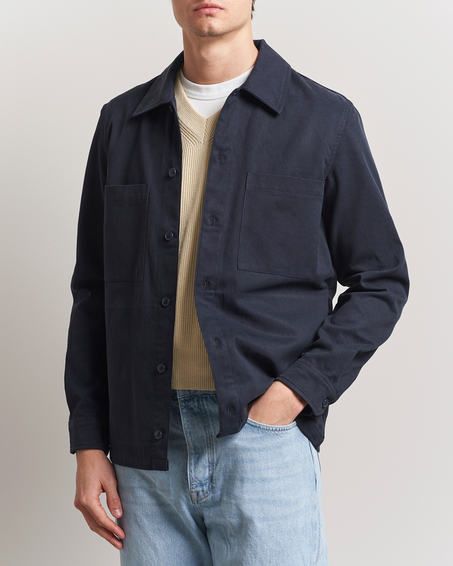 Uomini | Camicie | Samsøe Samsøe | Sataka Overshirt Salute Blue