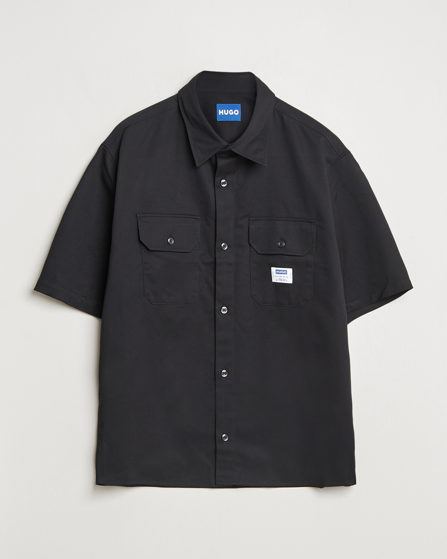 Uomini | Camicie | HUGO | Ekyno Short Sleeve Shirt Black