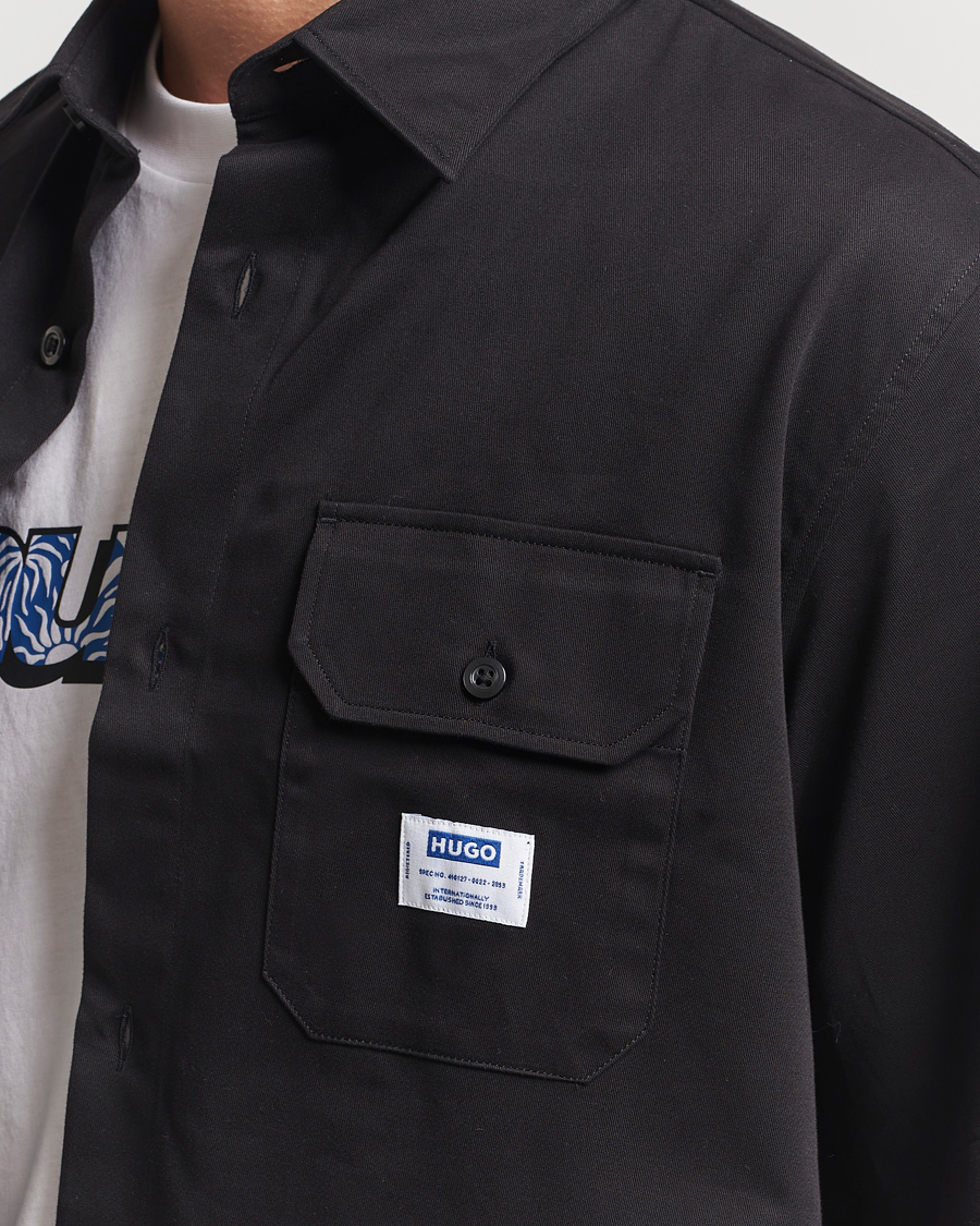 Uomini | Camicie | HUGO | Ekyno Short Sleeve Shirt Black