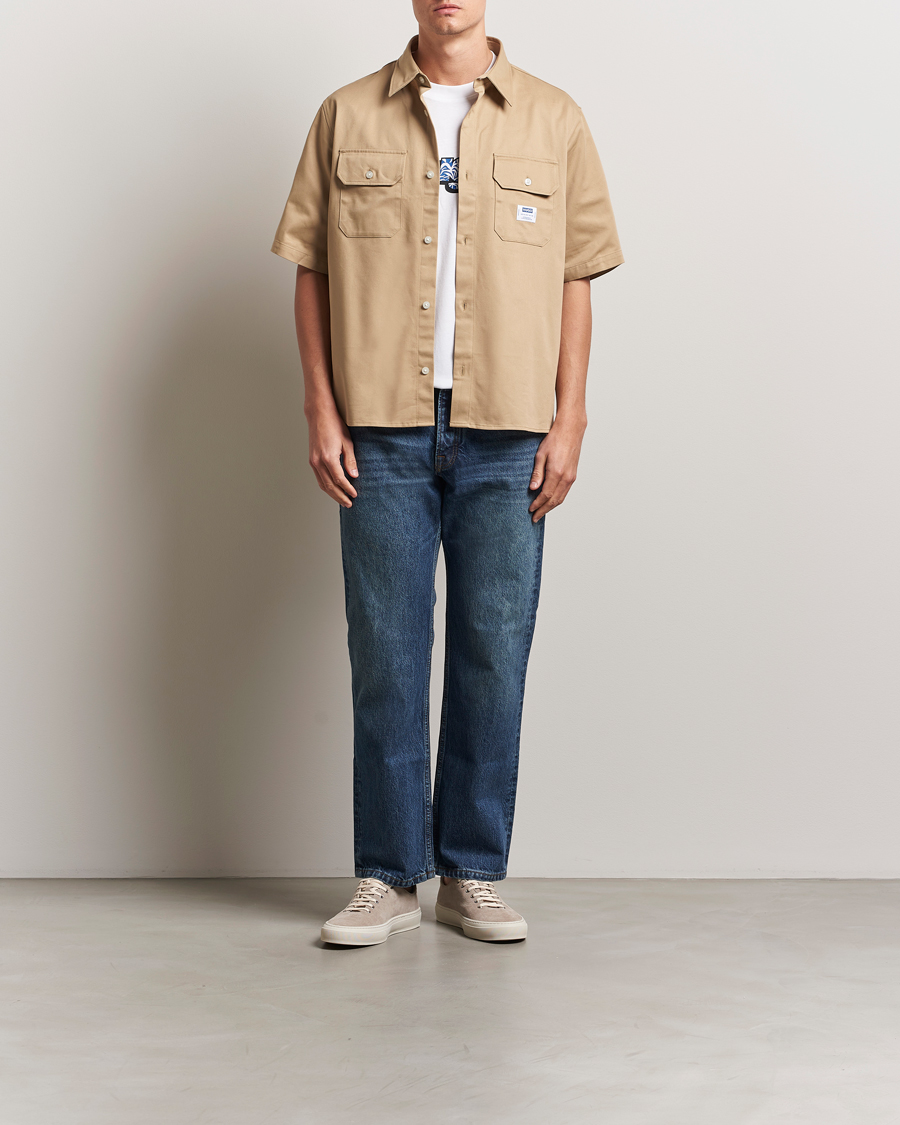 Uomini | Camicie | HUGO | Ekyno Short Sleeve Shirt Medium Beige