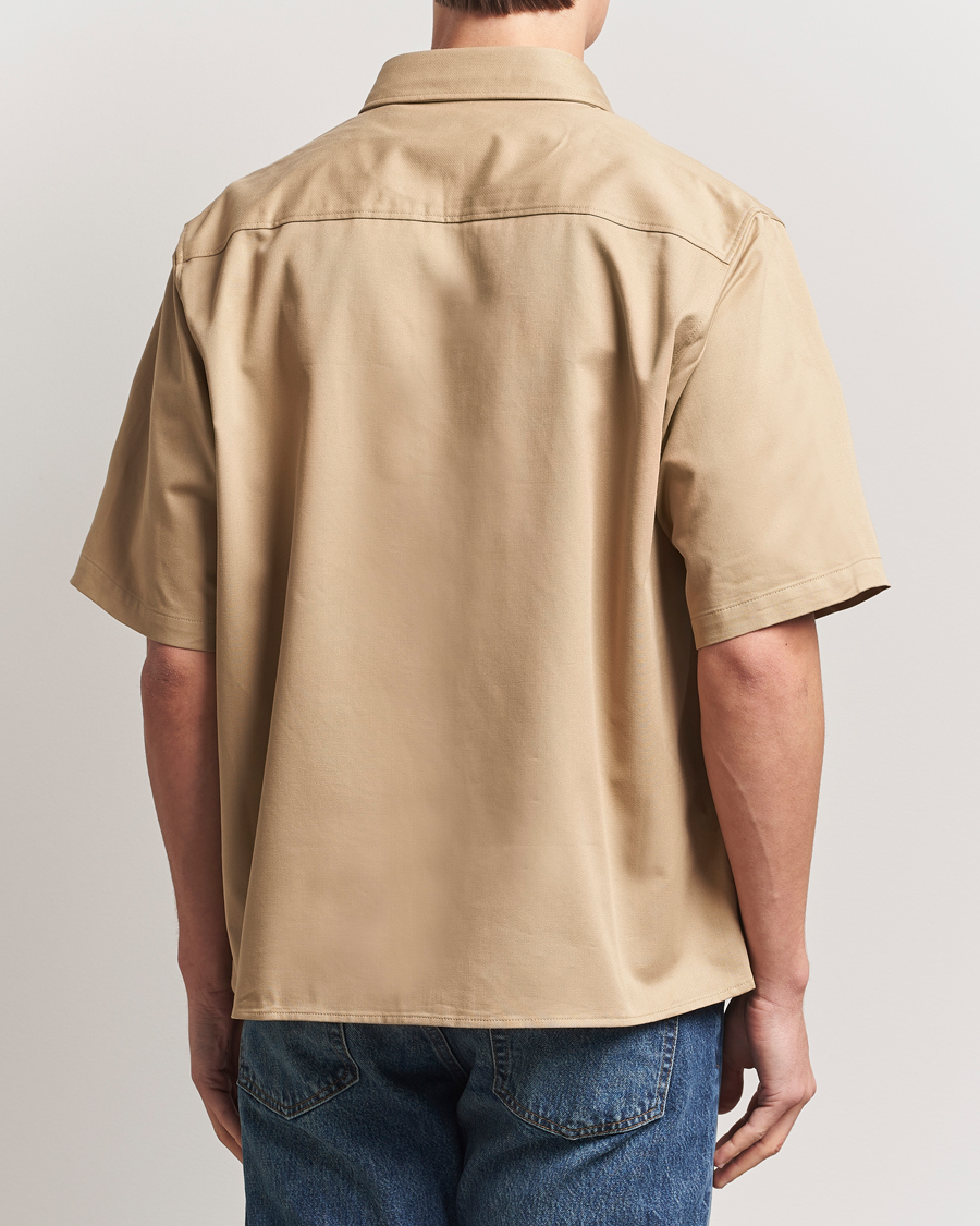 Uomini | Camicie | HUGO | Ekyno Short Sleeve Shirt Medium Beige