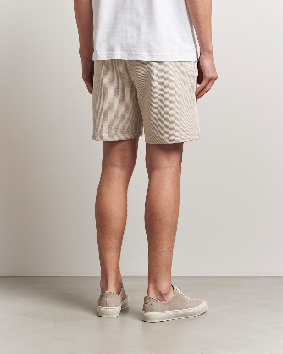 Uomini | Pantaloncini | HUGO | Nuwfallo Waffle Sweatshorts Open White