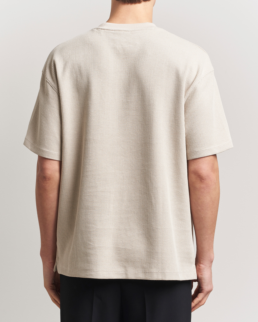 Uomini | T-shirt | HUGO | Waffle Crew Neck T-Shirt Open White