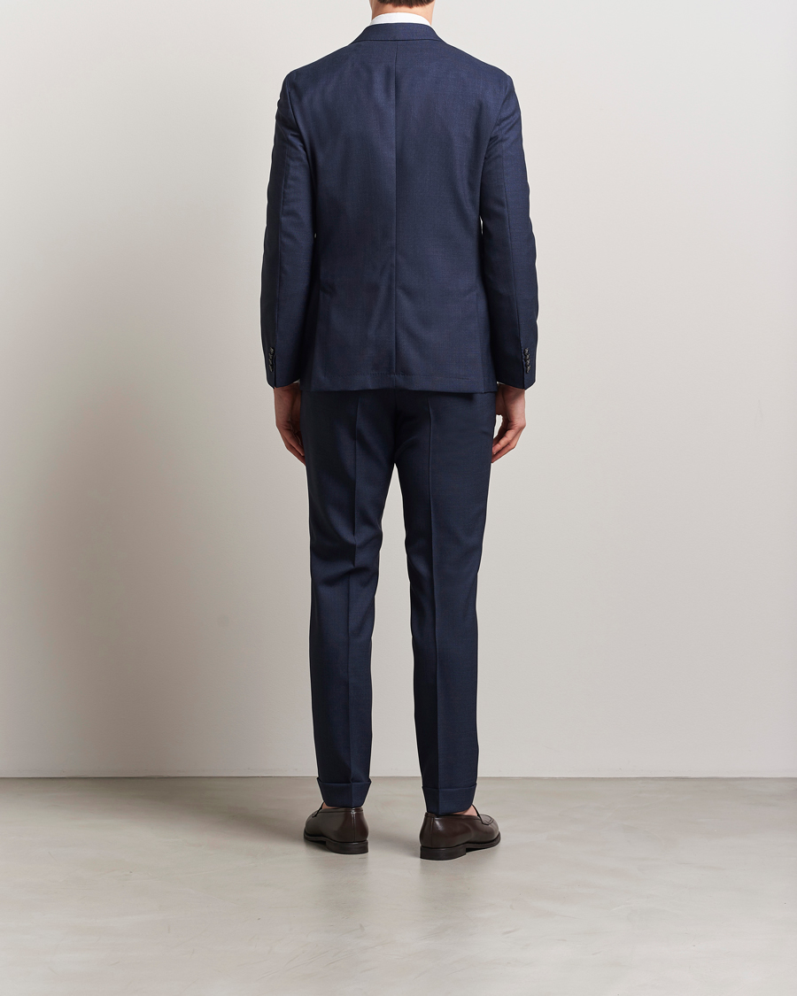 Uomini | Abiti | BOSS BLACK | Huge Wool Double Breasted Suit Navy