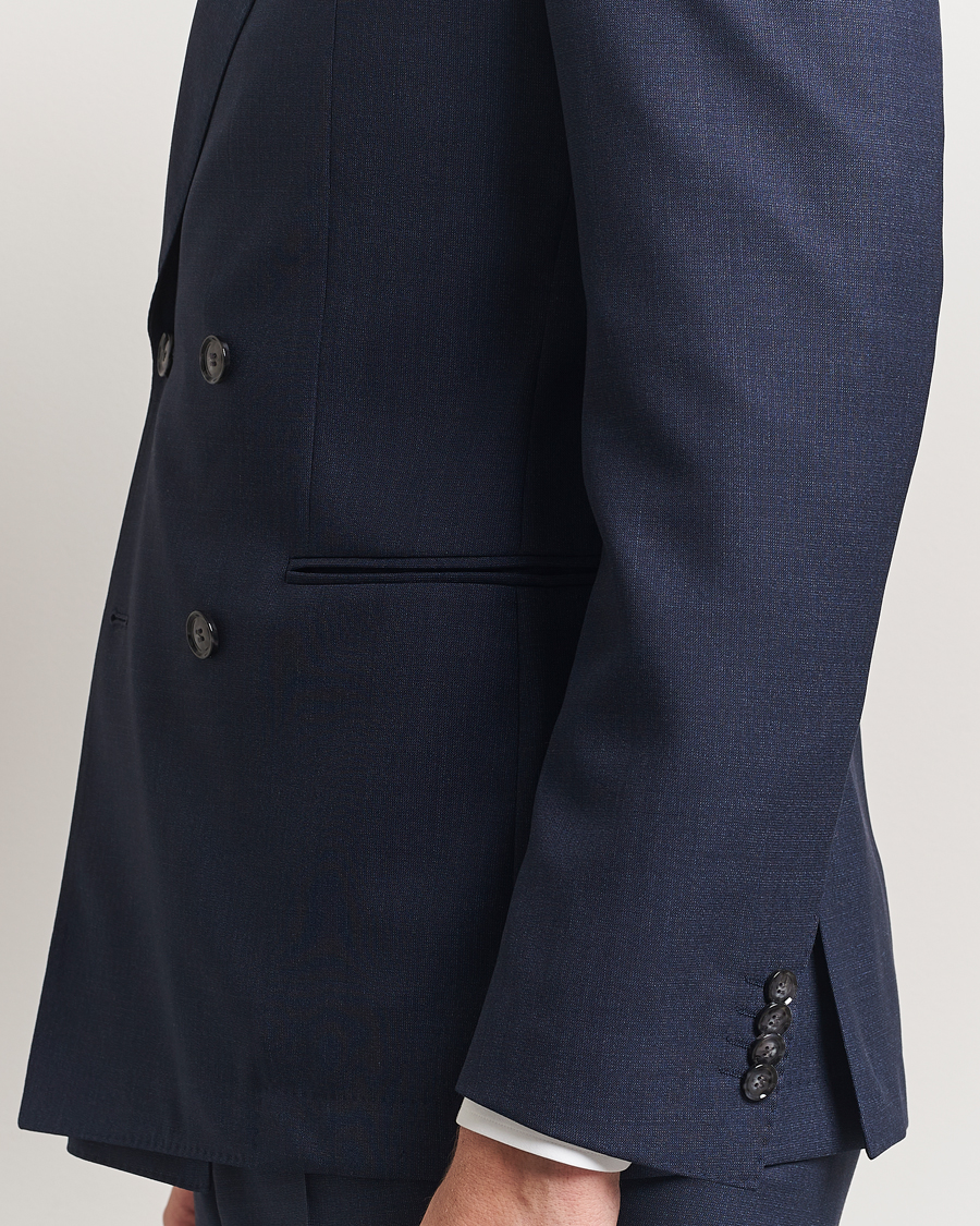 Uomini | Abiti | BOSS BLACK | Huge Wool Double Breasted Suit Navy