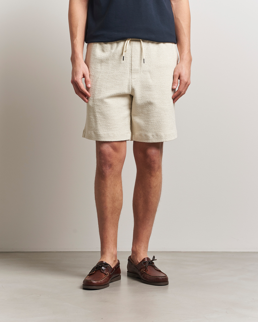 Uomini | Pantaloncini | BOSS BLACK | Leoni Terry Sweatshorts Open White