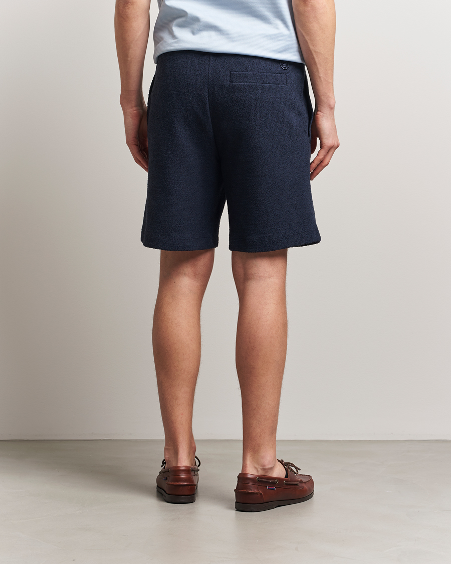 Uomini | Pantaloncini | BOSS BLACK | Leoni Terry Sweatshorts Dark Blue