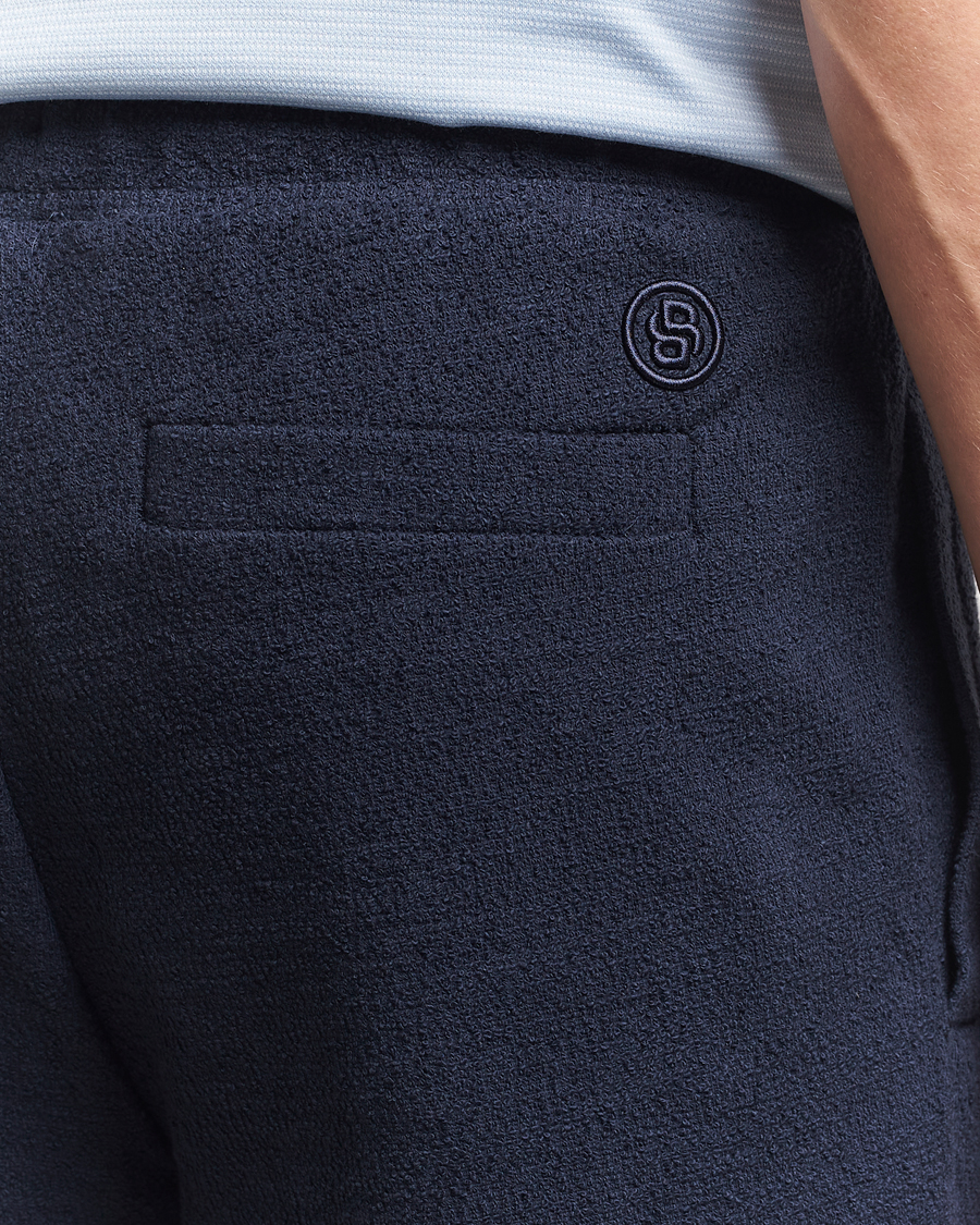 Uomini | Pantaloncini | BOSS BLACK | Leoni Terry Sweatshorts Dark Blue