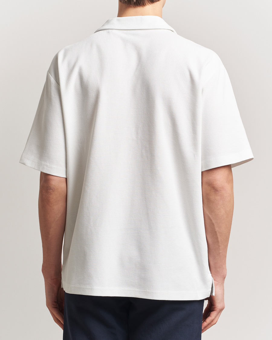 Uomini | Camicie | BOSS ORANGE | Waffle Short Sleeve Shirt Natural