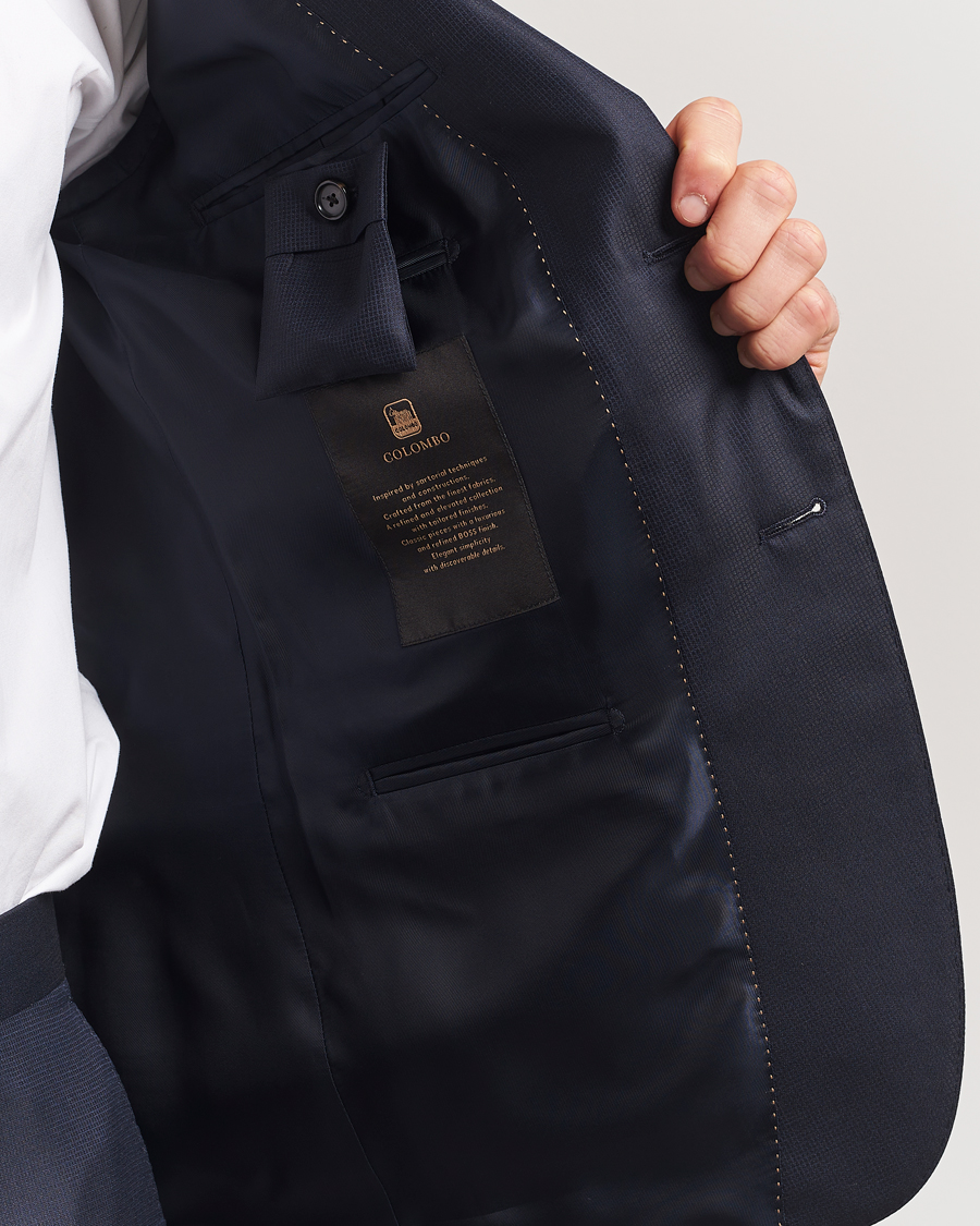 Uomini | Abiti | BOSS CAMEL | Harvers Cotton/Silk Suit Dark Blue