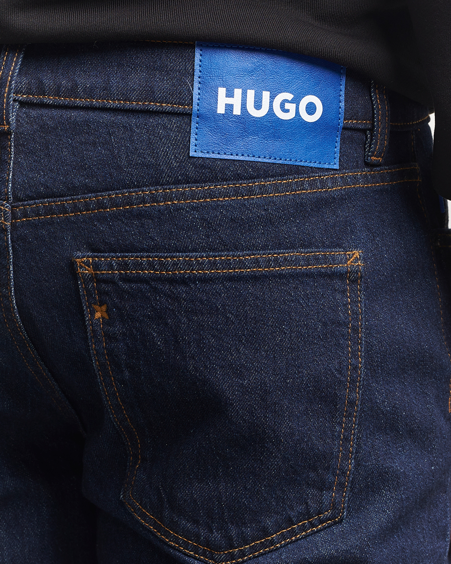 Uomini | Pantaloni | HUGO | Brody Tapered Fit Jeans Dark Blue