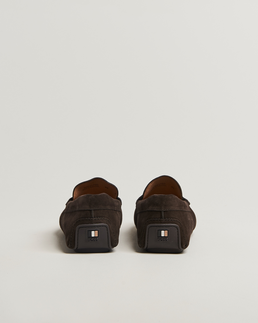 Uomini | Mocassini | BOSS BLACK | Noel Suede Moccasin Dark Brown