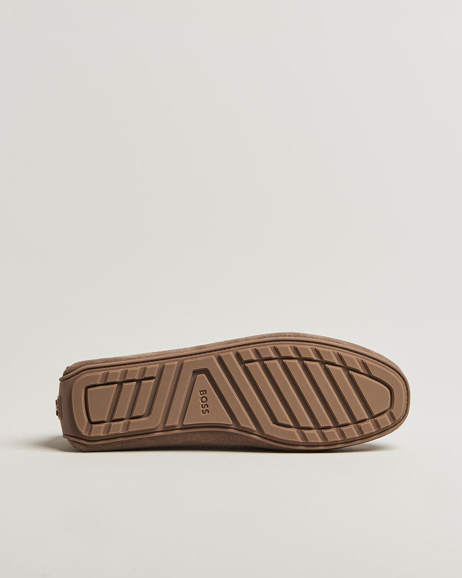 Uomini | Mocassini | BOSS BLACK | Noel Suede Moccasin Medium Beige