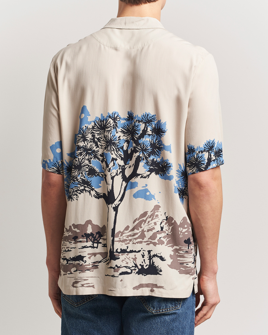 Uomini | Camicie | BOSS ORANGE | Rayer Printed Short Sleeve Shirt Light Beige