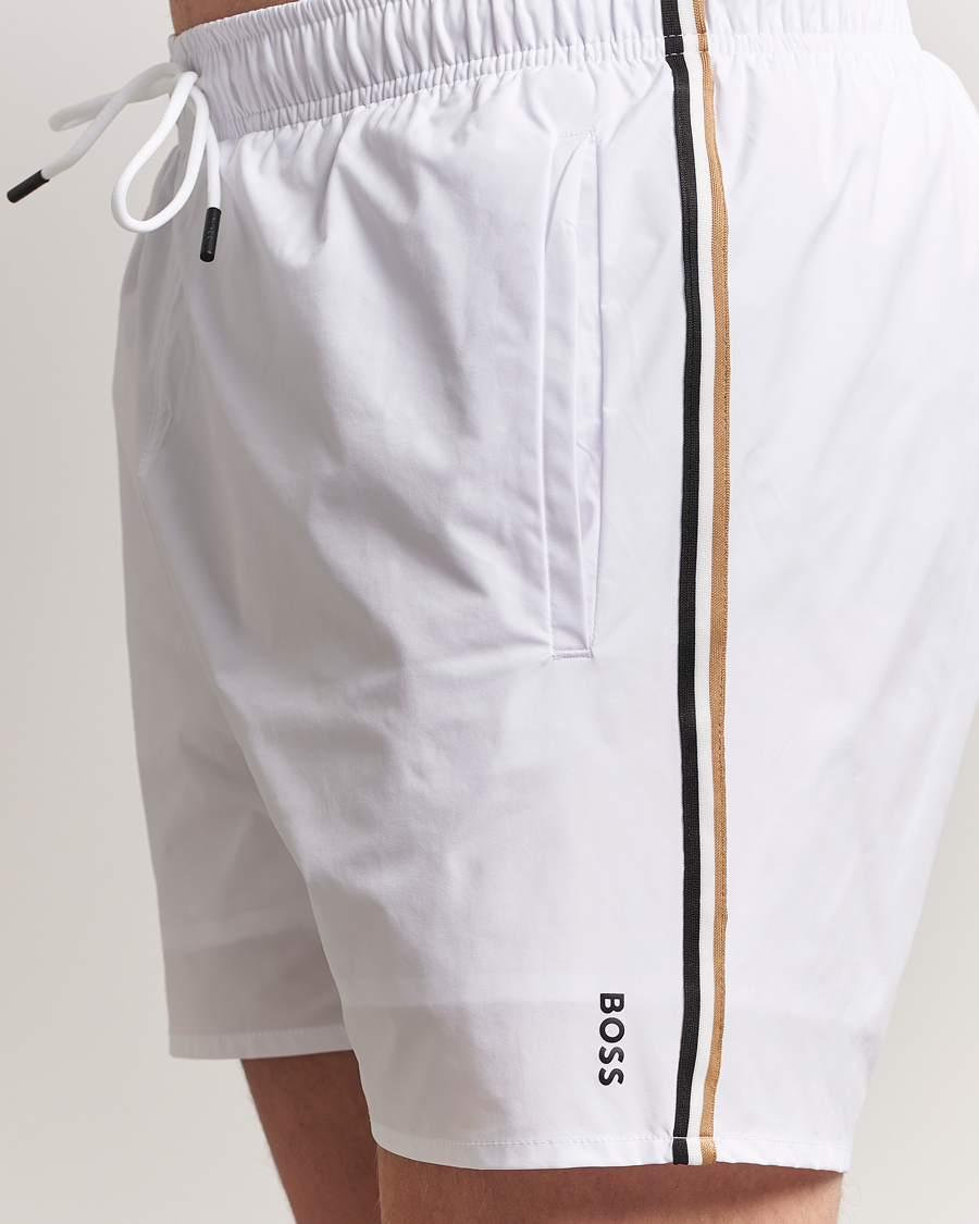 Uomini | Costumi da bagno | BOSS BLACK | Iconic Swimshort White