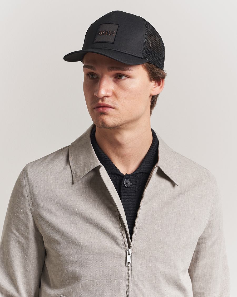 Uomini | BOSS ORANGE Elliot Trucker Cap Black | BOSS ORANGE | Elliot Trucker Cap Black